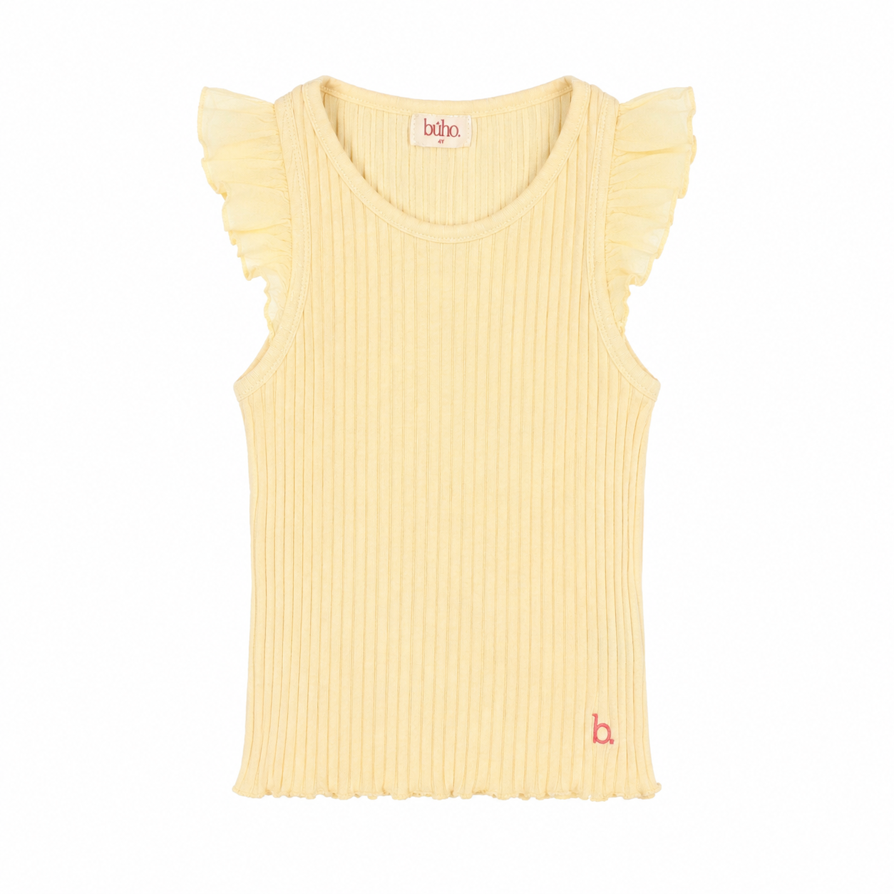 RIB Ruffle T-shirt