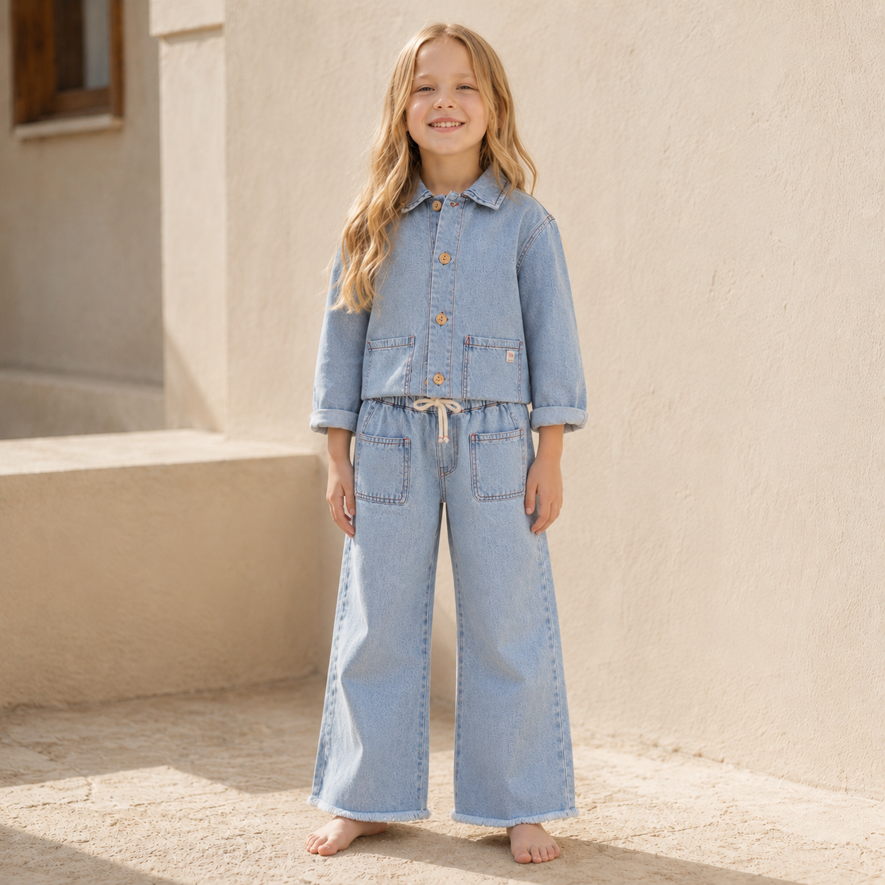 Denim Girly Pants