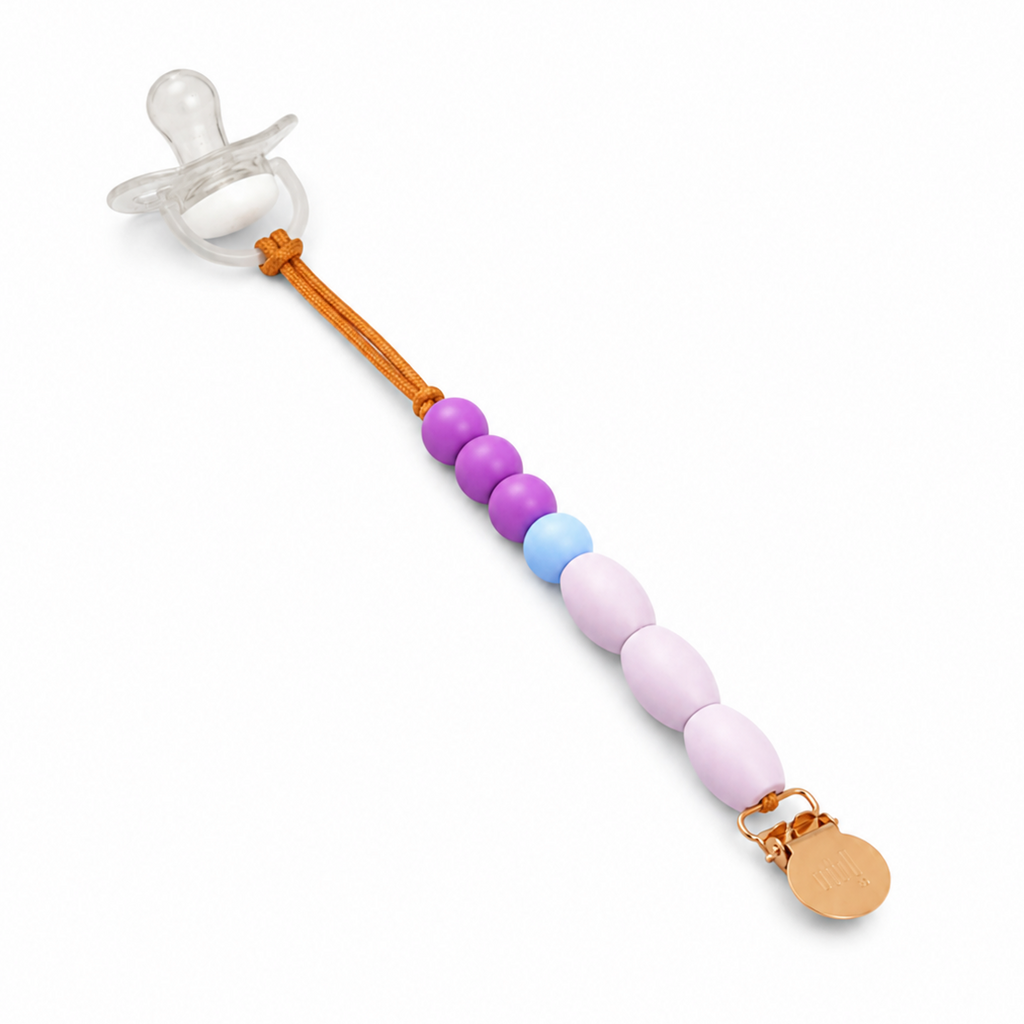 Plum Teether Clip