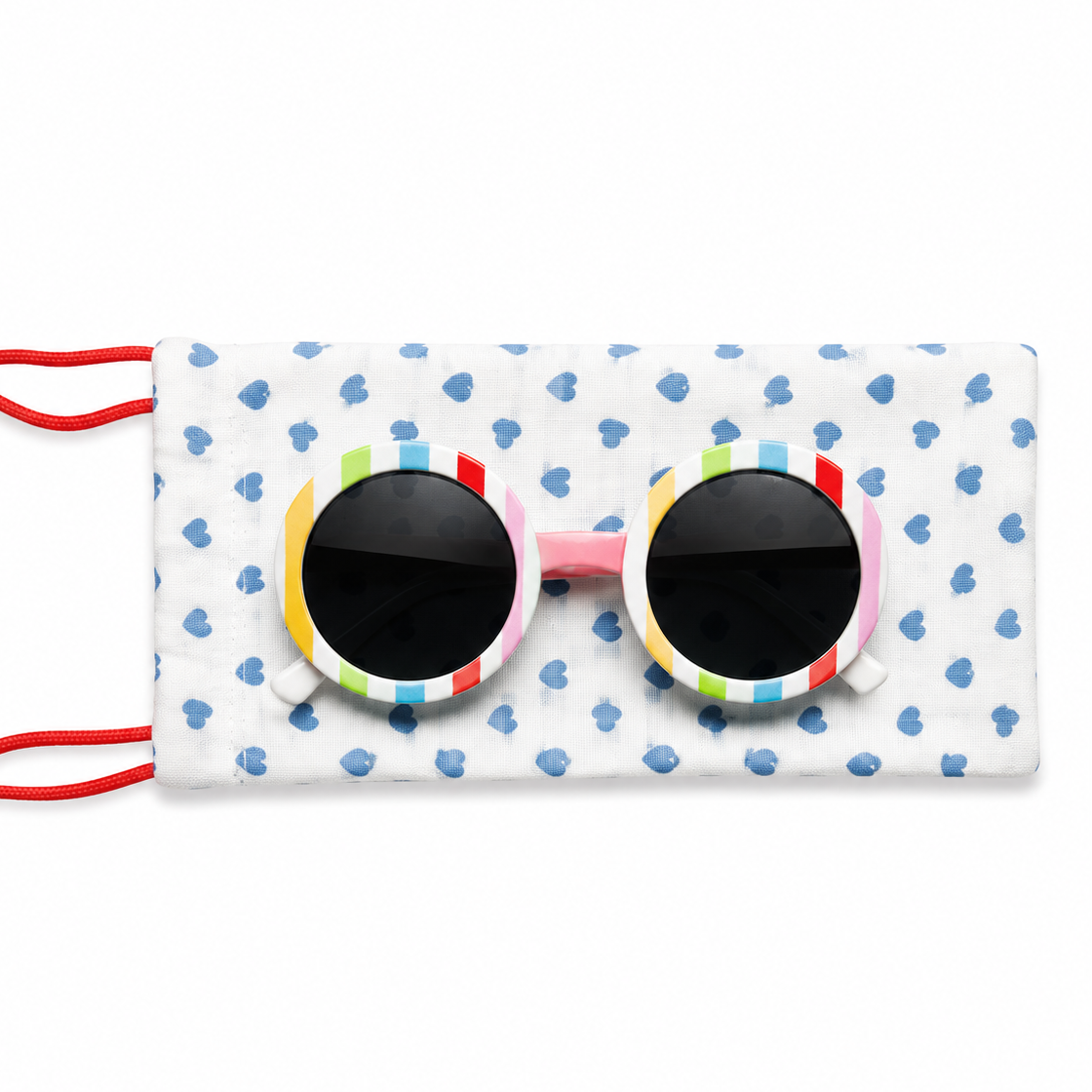Vintage Rainbow Stripe Sunglasses