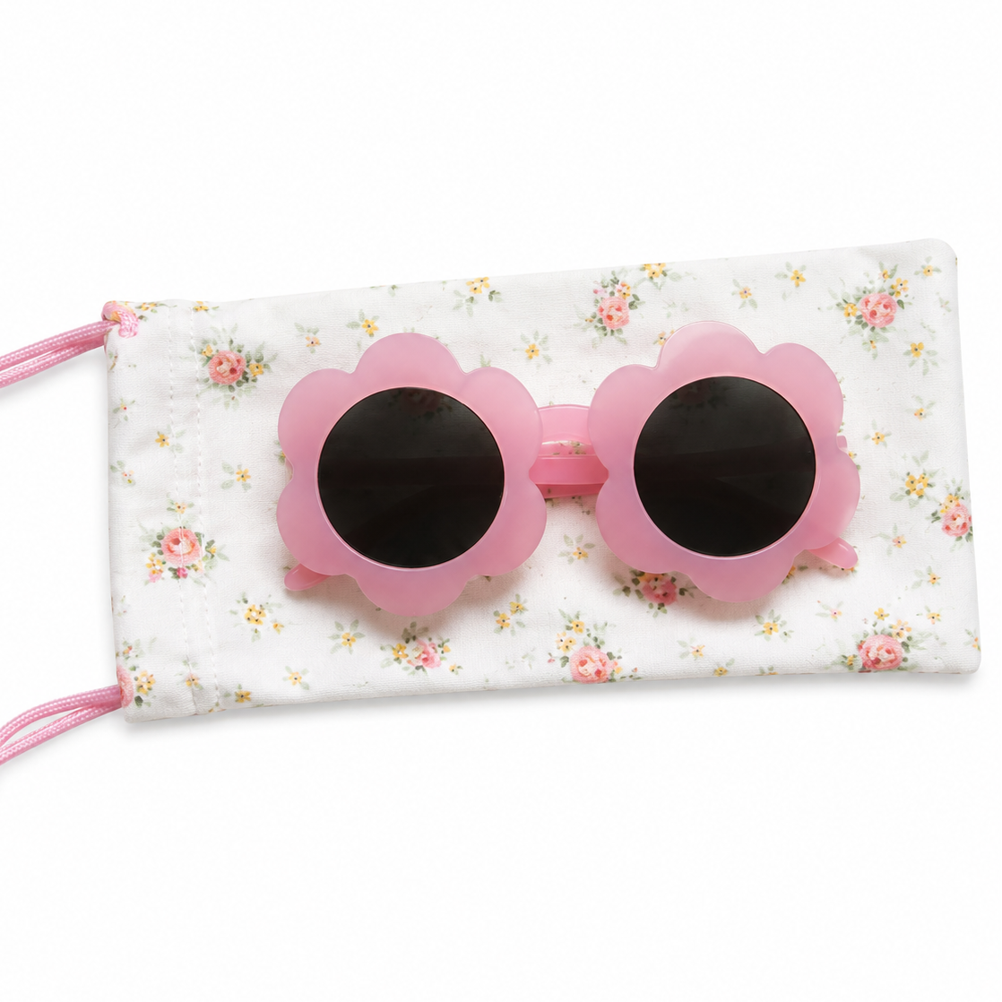 Spotty Flower Sunglasses Pink