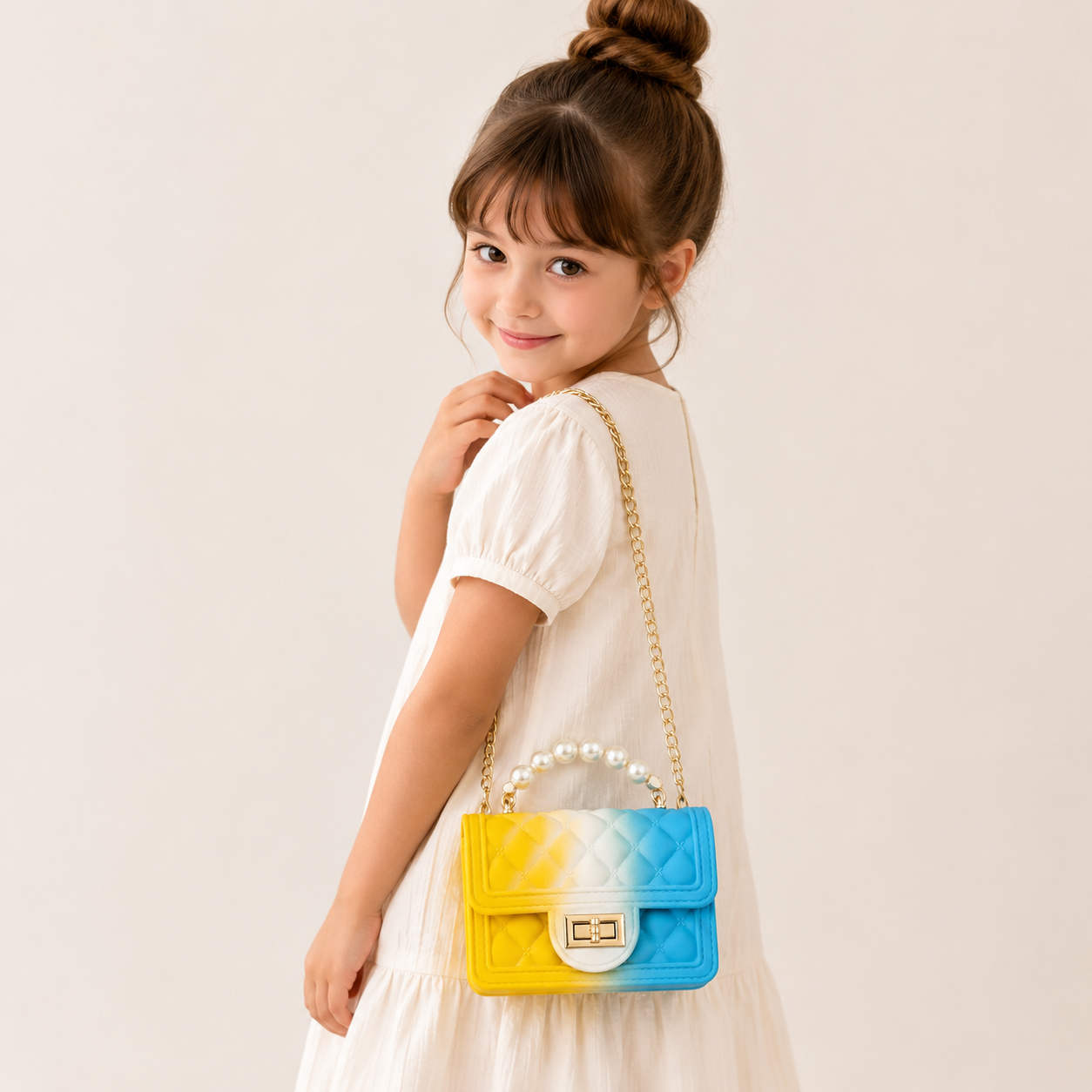 Mini Tie Dye Coco & Pearls Purse