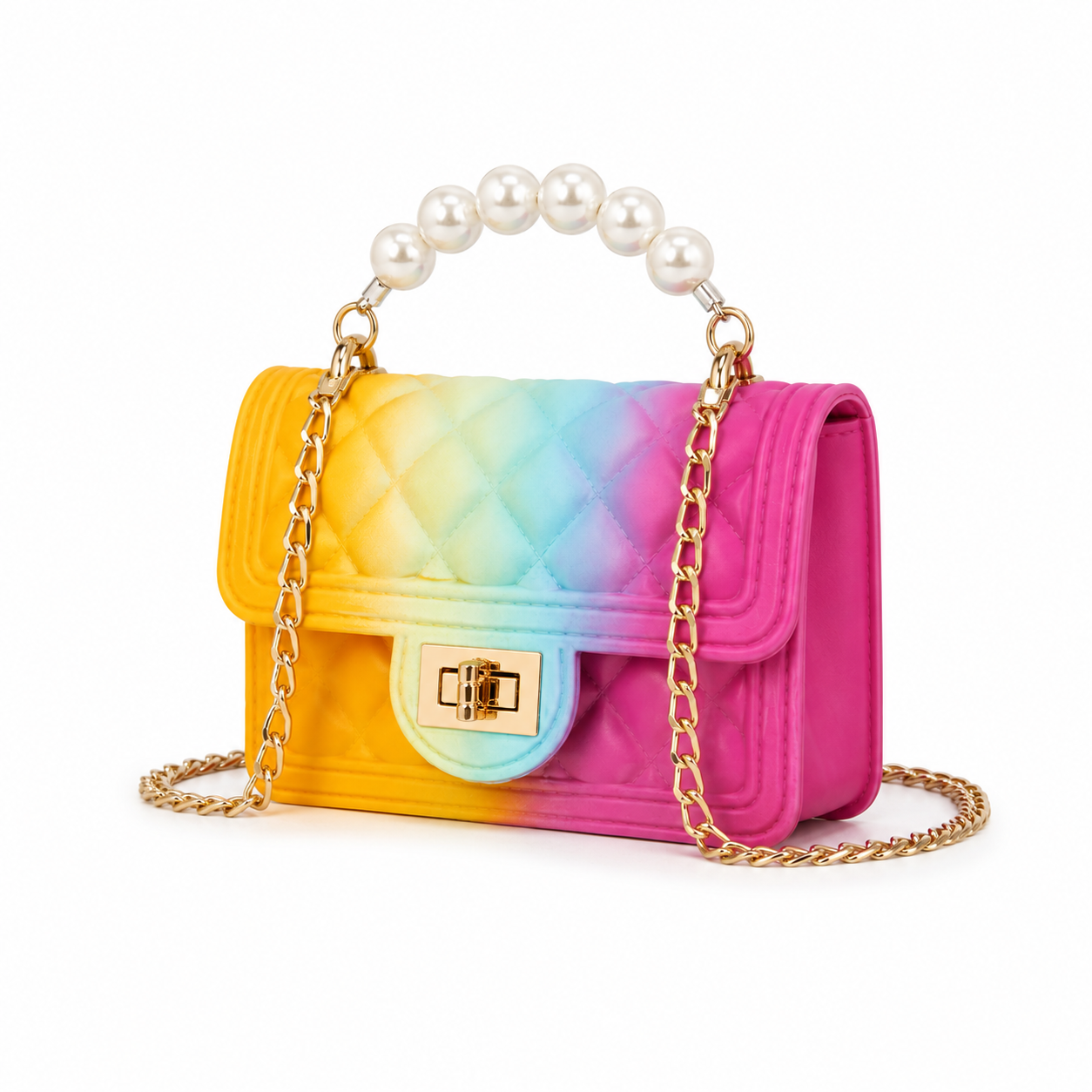 Mini Tie Dye Coco & Pearls Purse