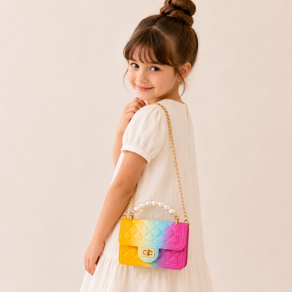 Mini Tie Dye Coco & Pearls Purse