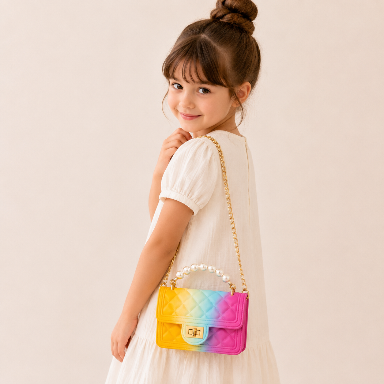 Mini Tie Dye Coco & Pearls Purse