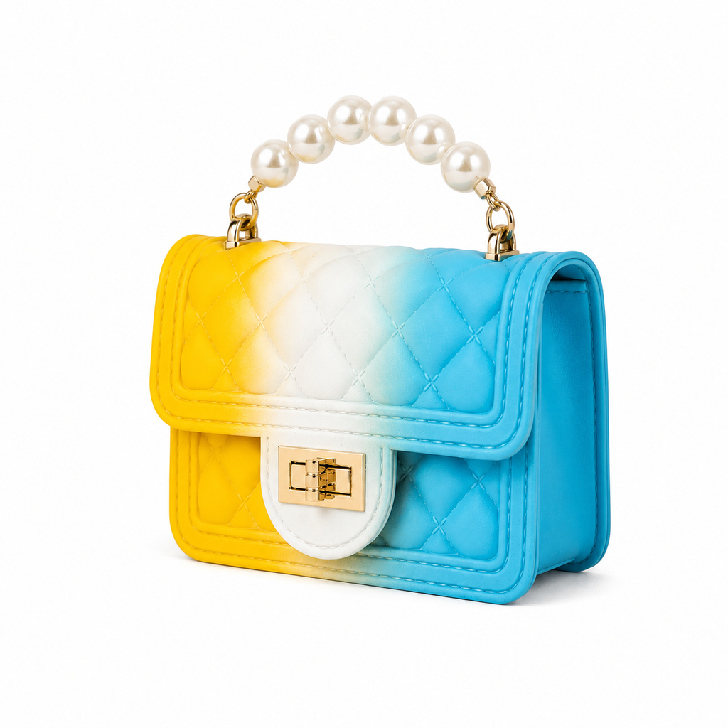Mini Tie Dye Coco & Pearls Purse