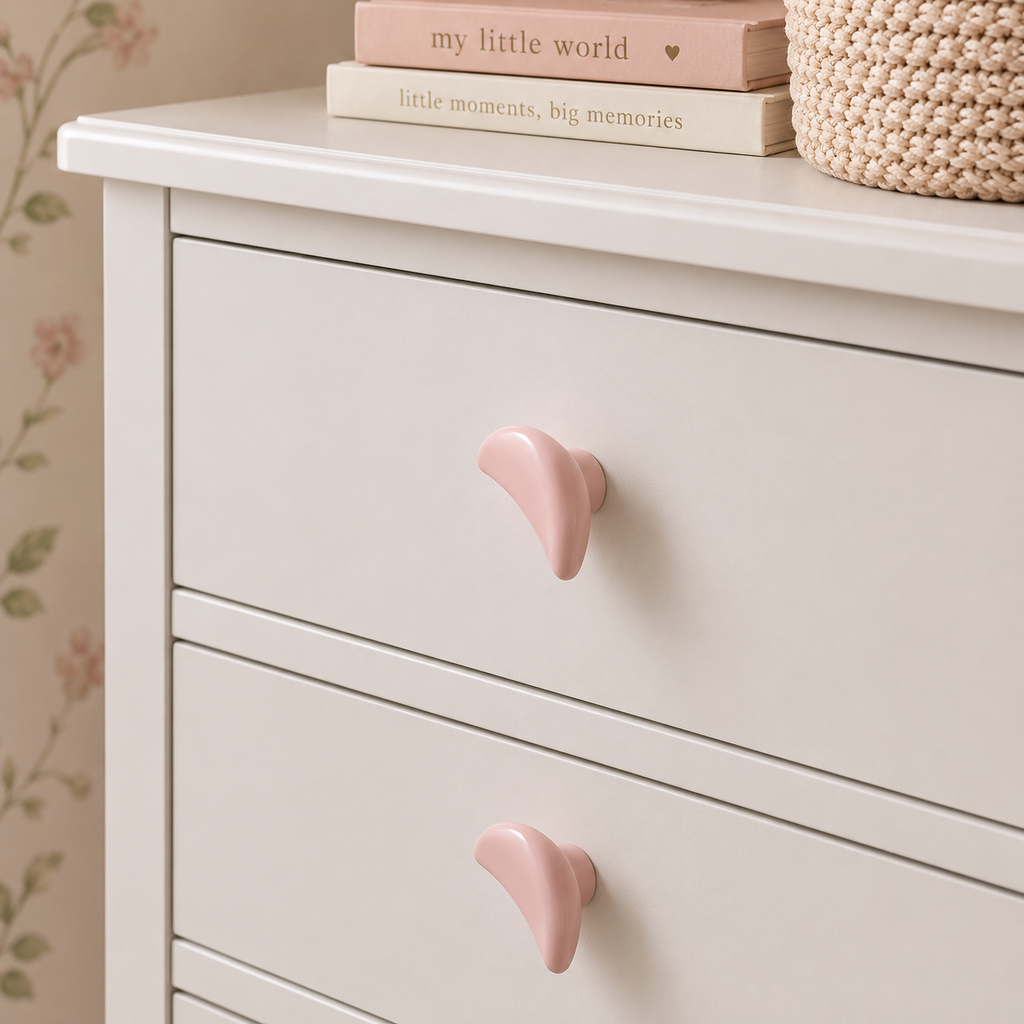 Modern Ceramic - Moon Drawer Handle, Cartoon Style