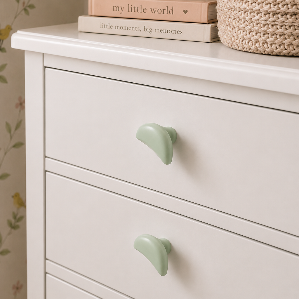 Modern Ceramic - Moon Drawer Handle, Cartoon Style