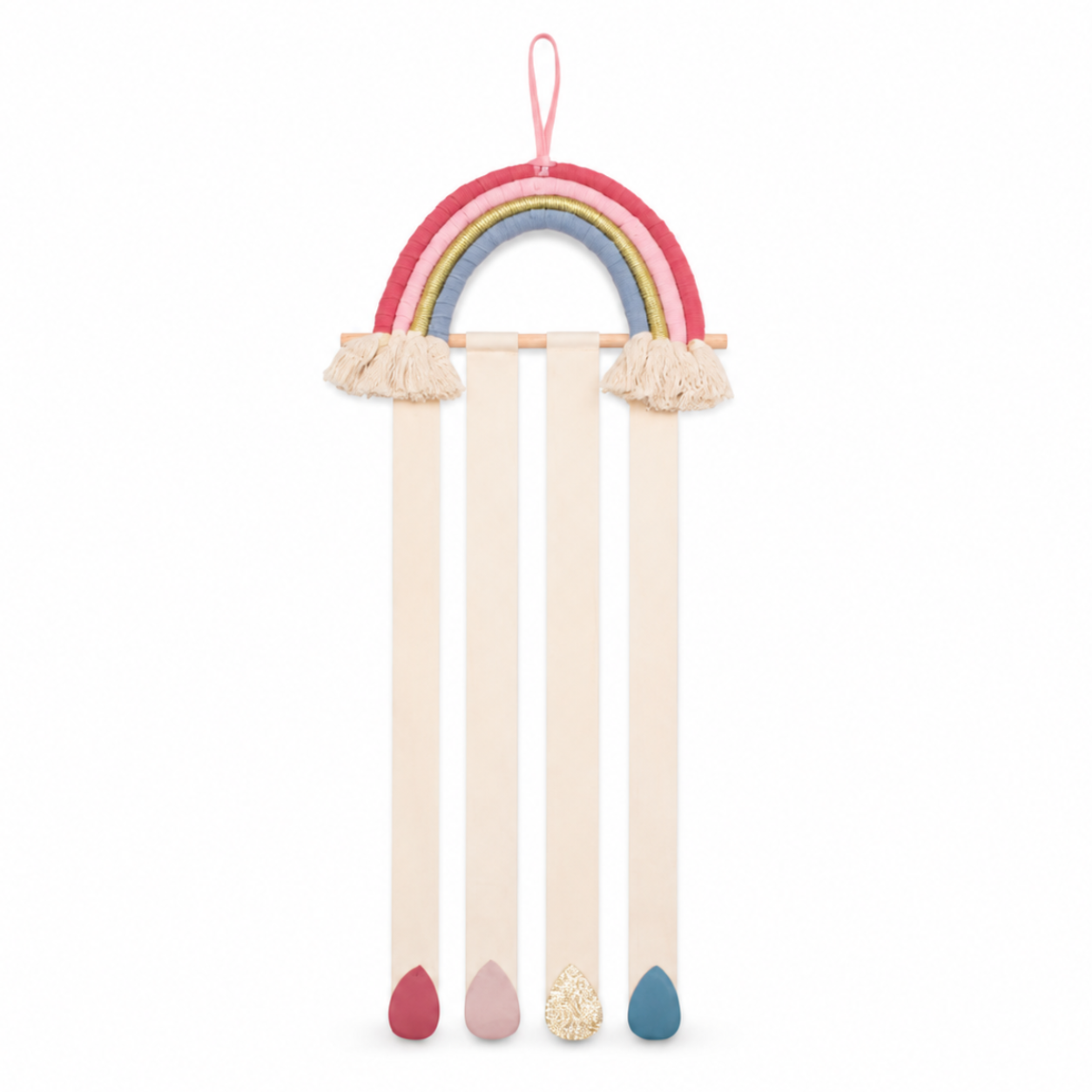 Bright Rainbow Drops Clip Hanger