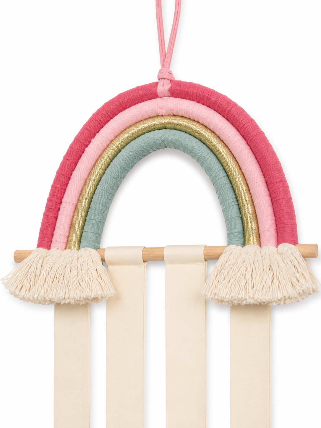 Bright Rainbow Drops Clip Hanger