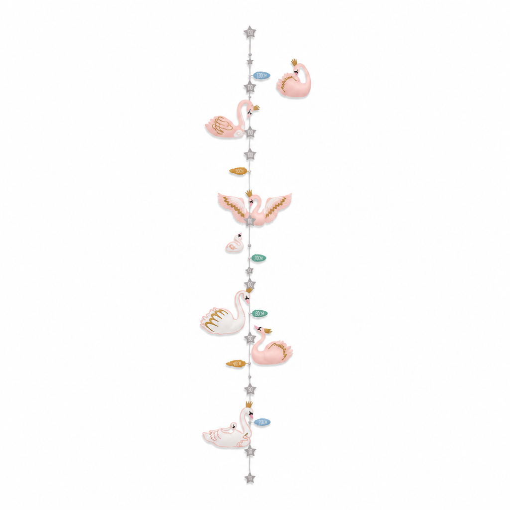 Swans Height Chart - Sticker