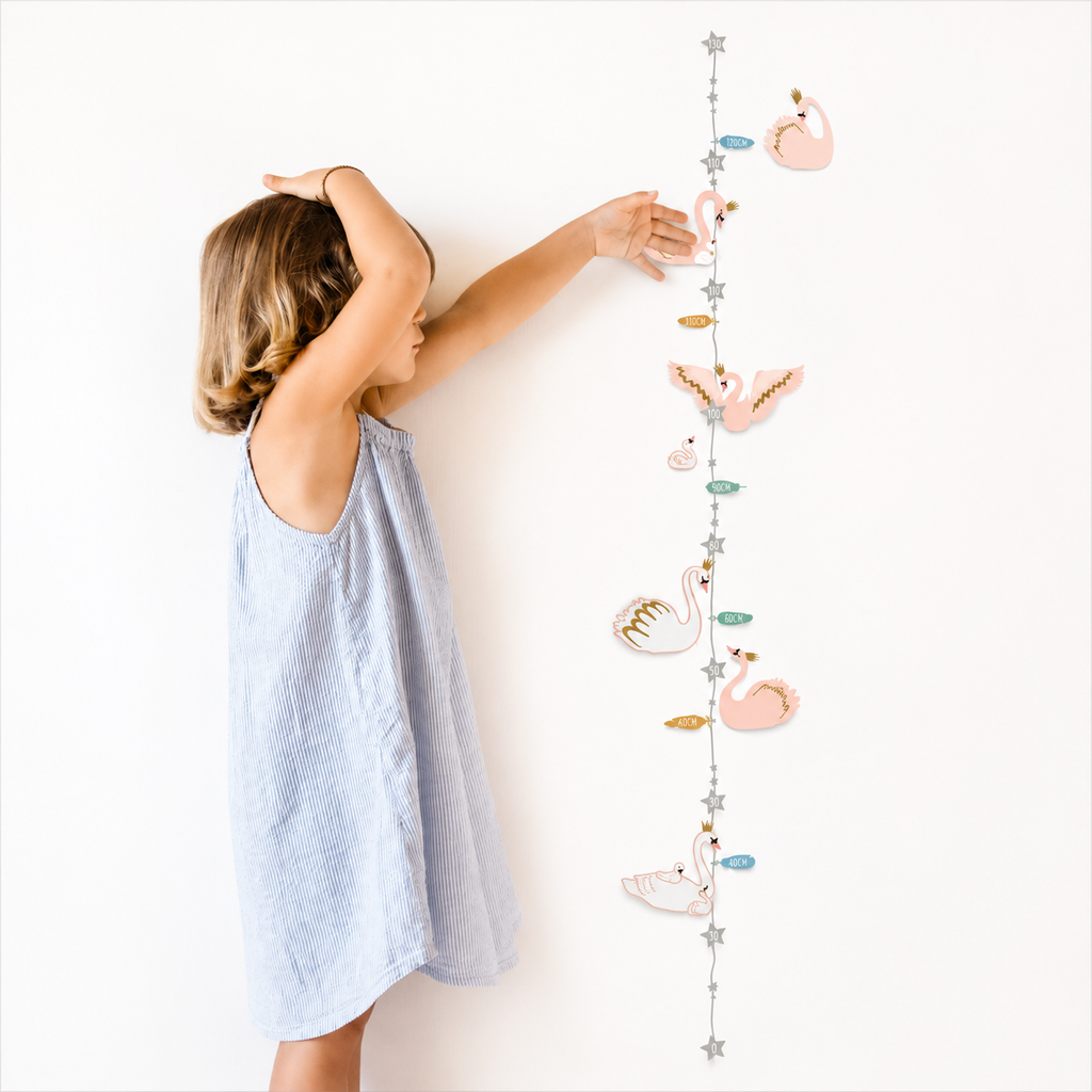 Swans Height Chart - Sticker