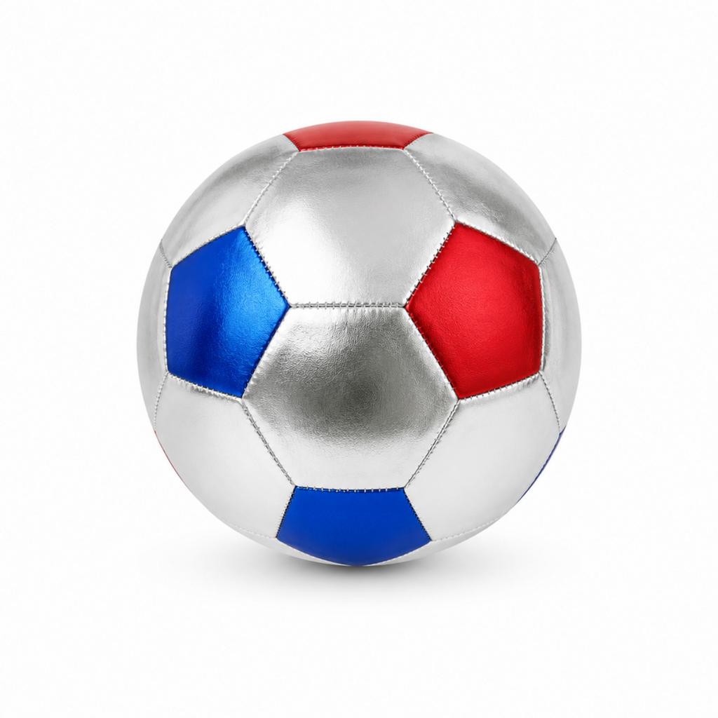 Soccer 22 Cm Silver Blue Red