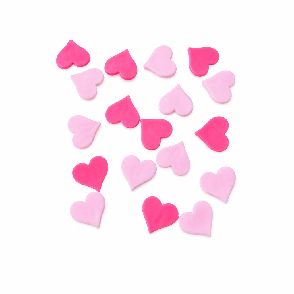 Pink Hearts Clip On Bike Wheels