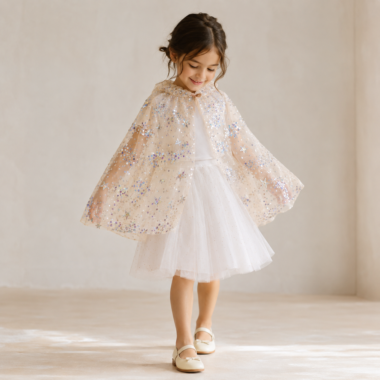 Sequin Embroidered Cape