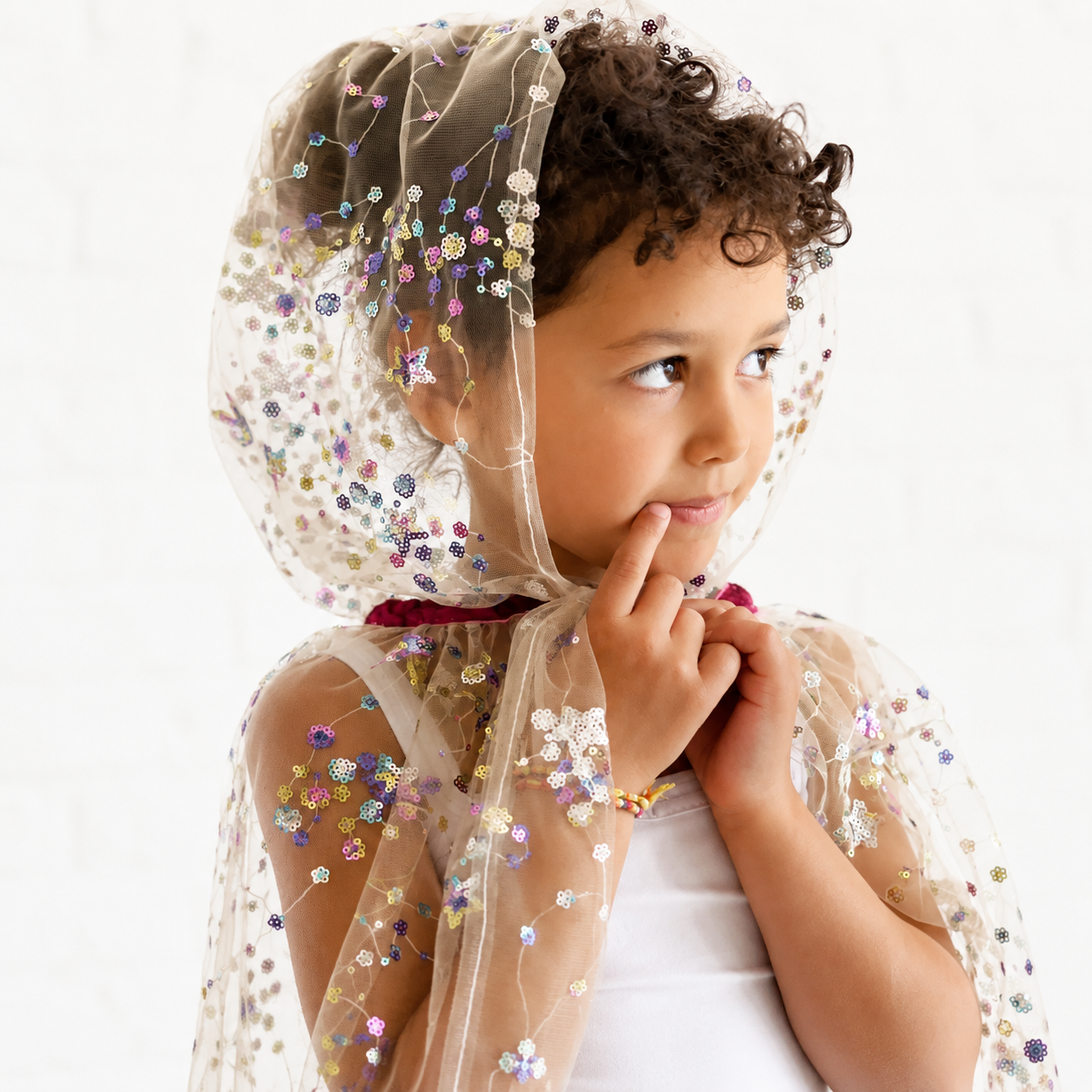 Sequin Embroidered Cape