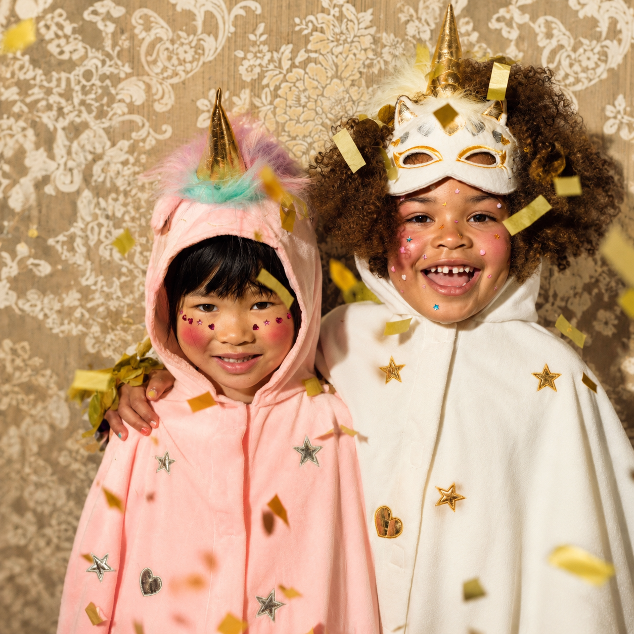 Unicorn Baby Cape Off White