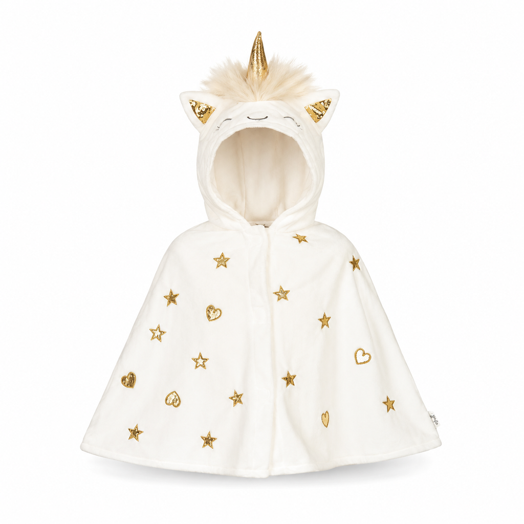 Unicorn Baby Cape Off White