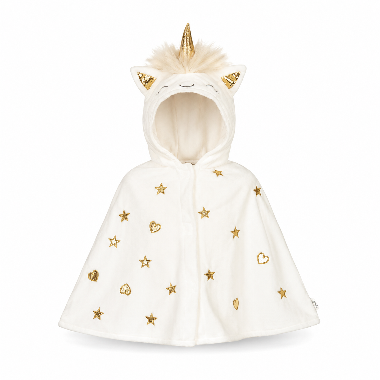 Unicorn Baby Cape Off White