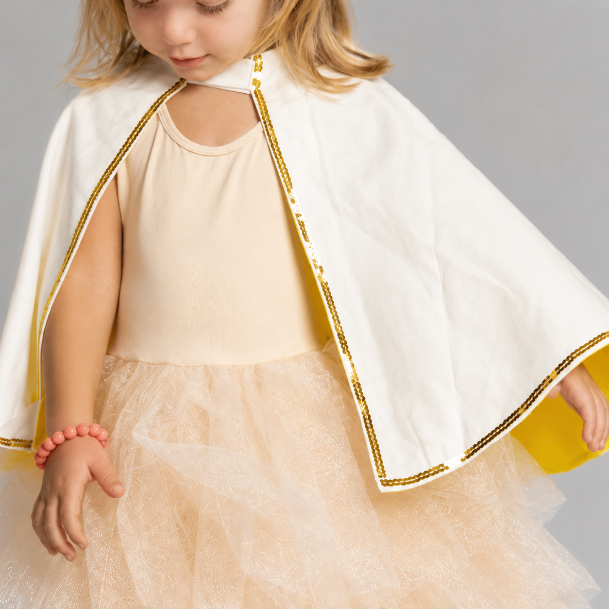 The Baby Cape And Crown Set Gold
