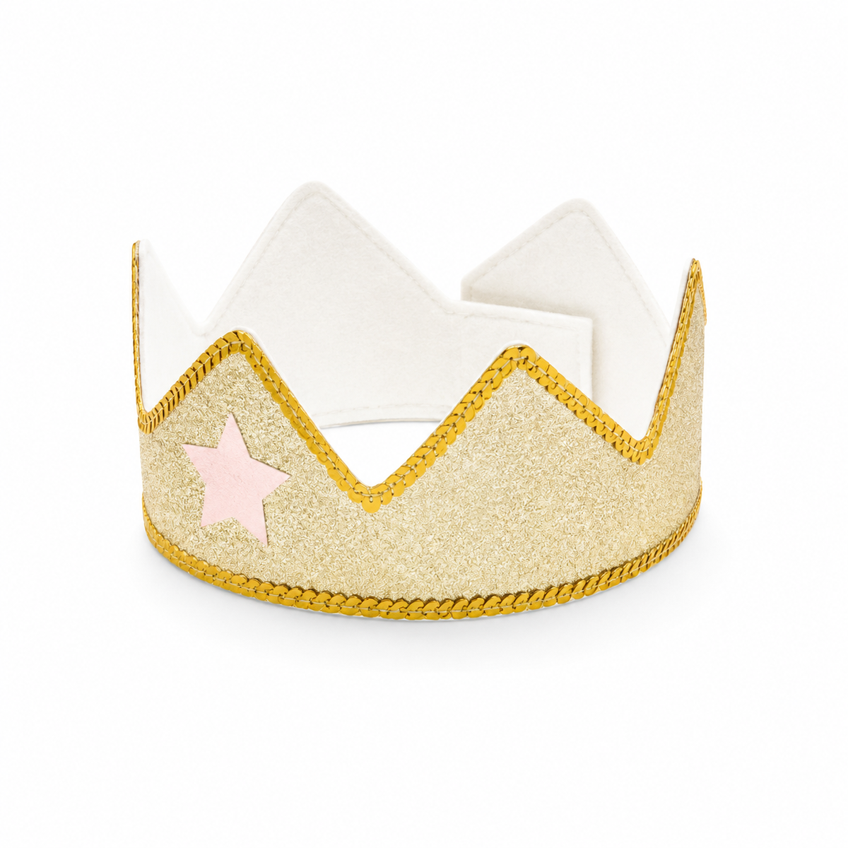 The Baby Cape And Crown Set Gold