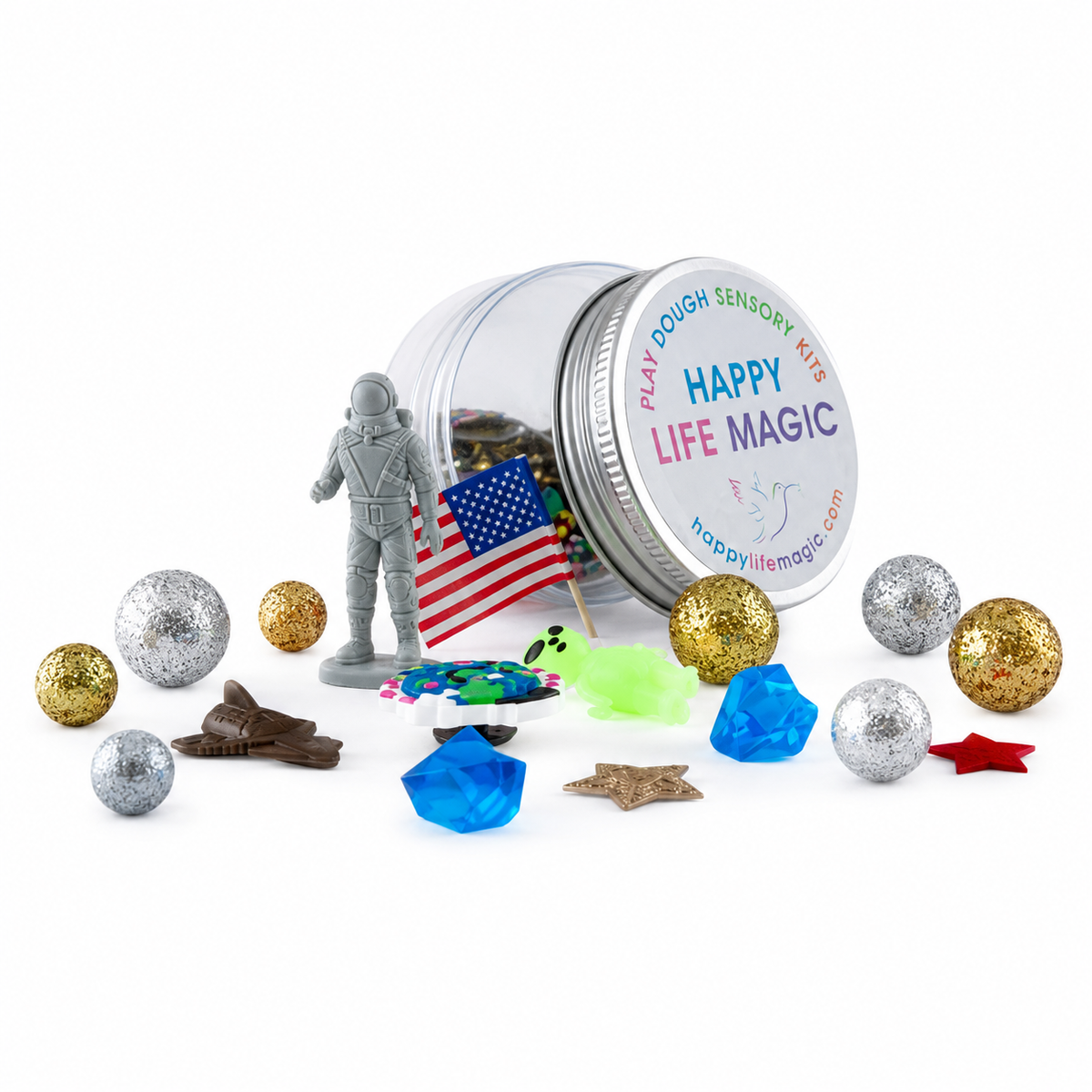 Magic Play Dough Jar, Space Galaxy