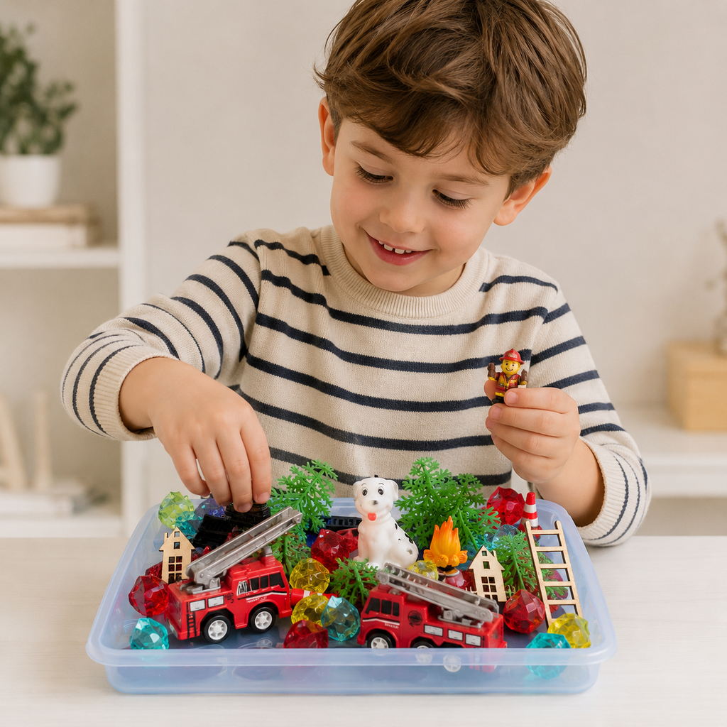 Mid - Sized Fire Truck Play Dough Kit