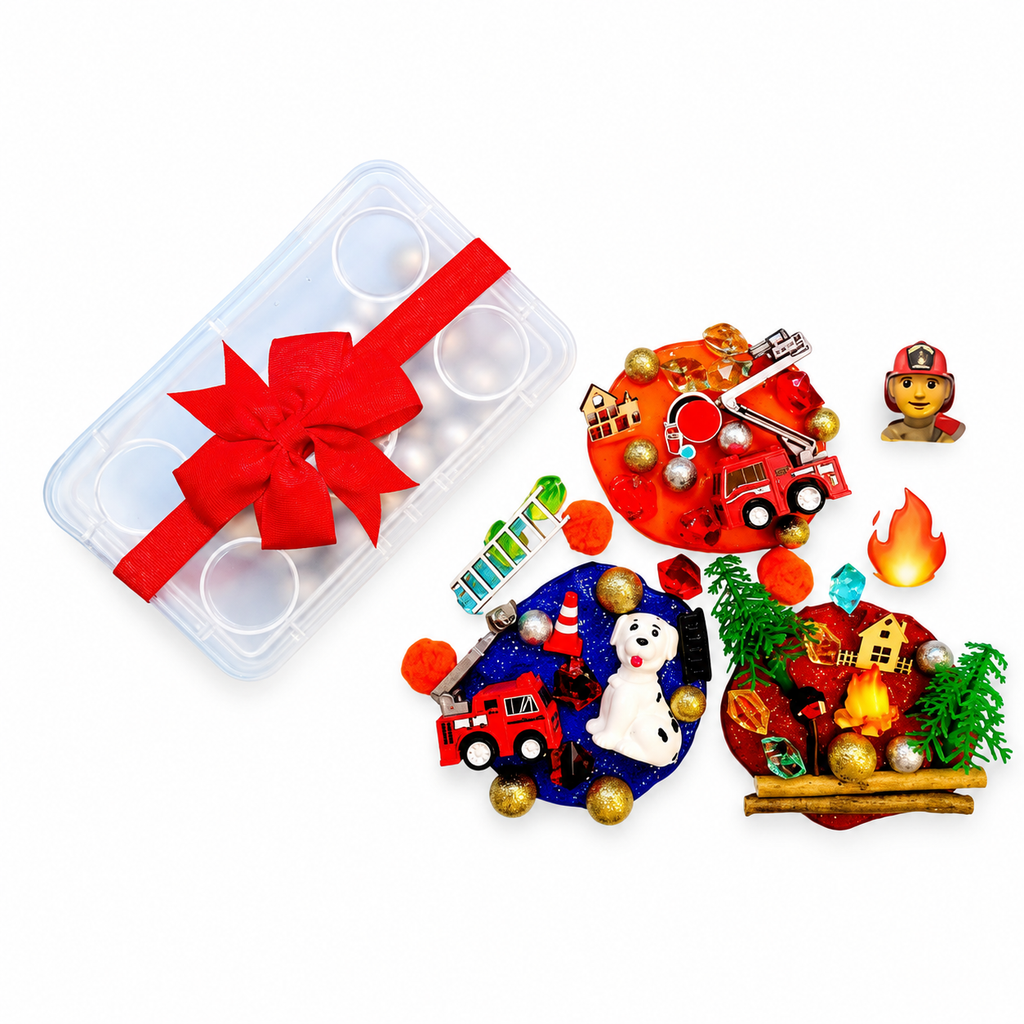 Mid - Sized Fire Truck Play Dough Kit