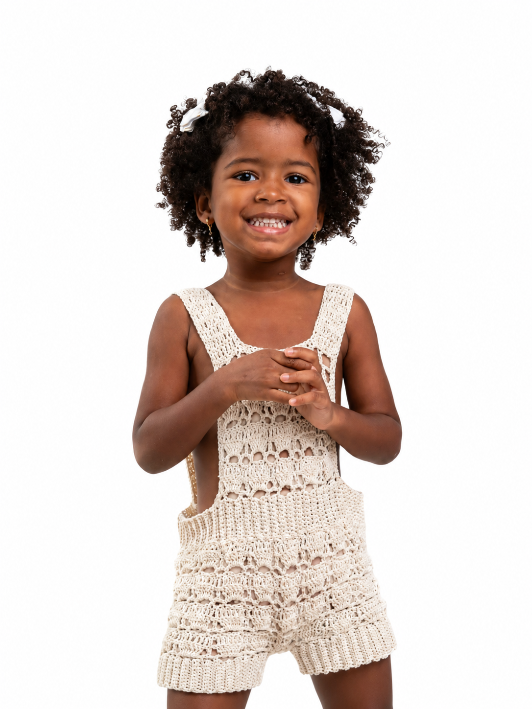 OFF WHITE CROCHET ROMPER