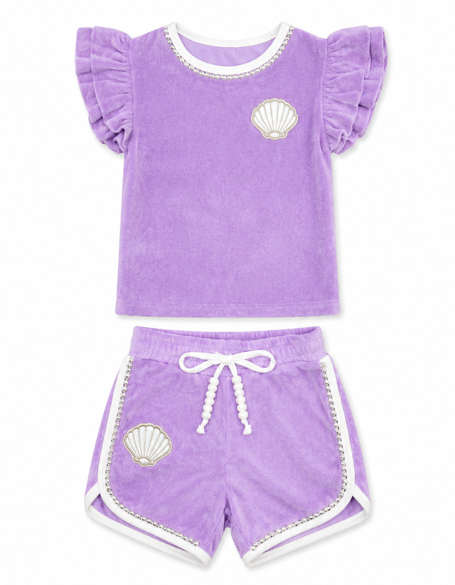Turks Seashell Top And Shorts Set