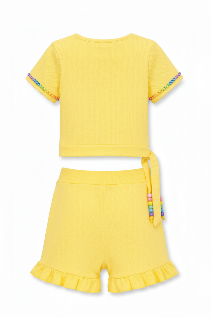 Candy Gem Bead Ruffle Set