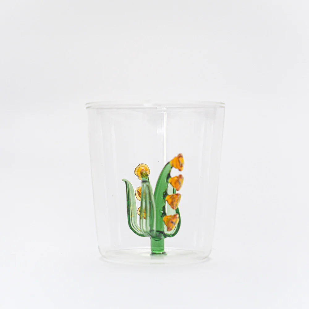 Lily Of The Valley Glass Cup