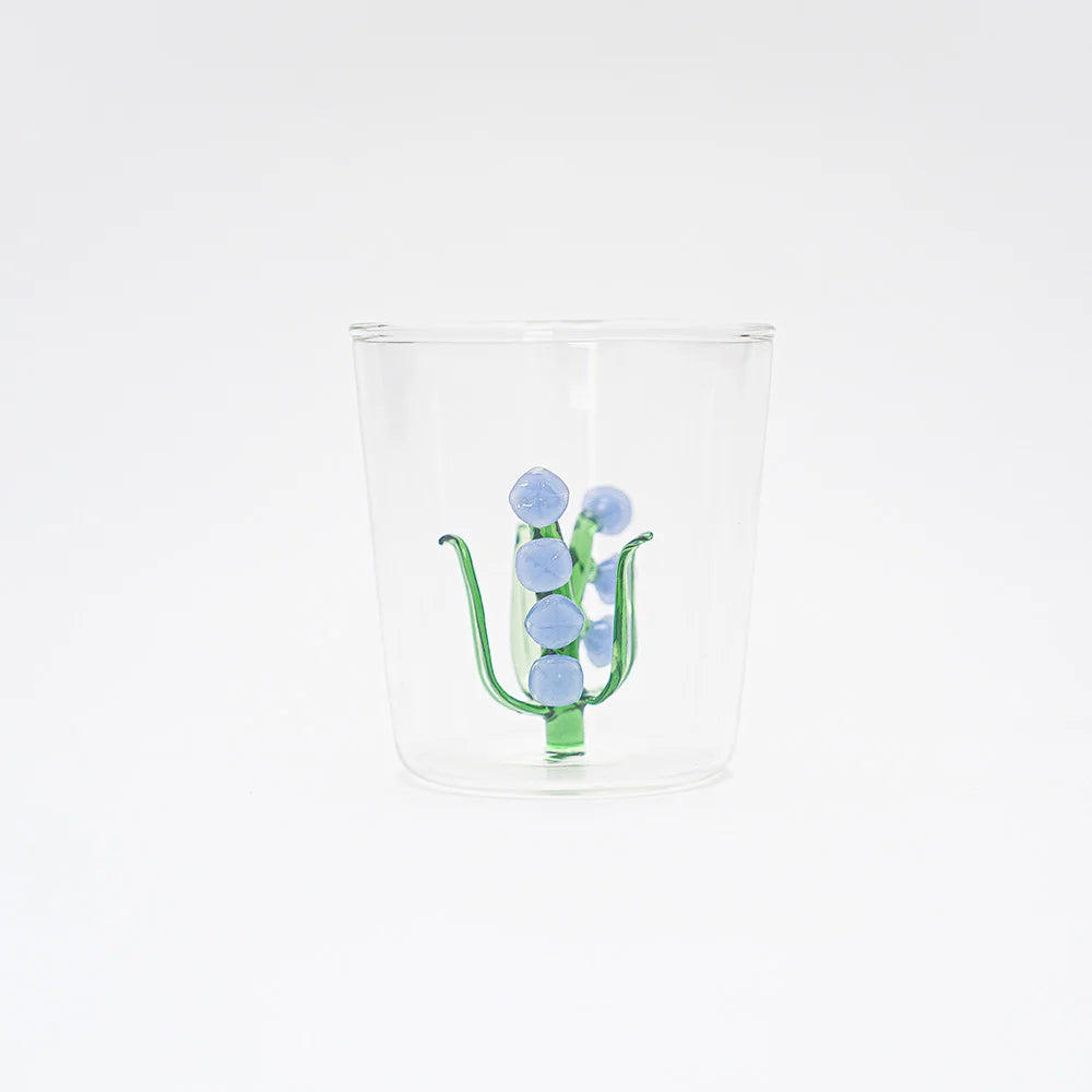 Lily Of The Valley Glass Cup