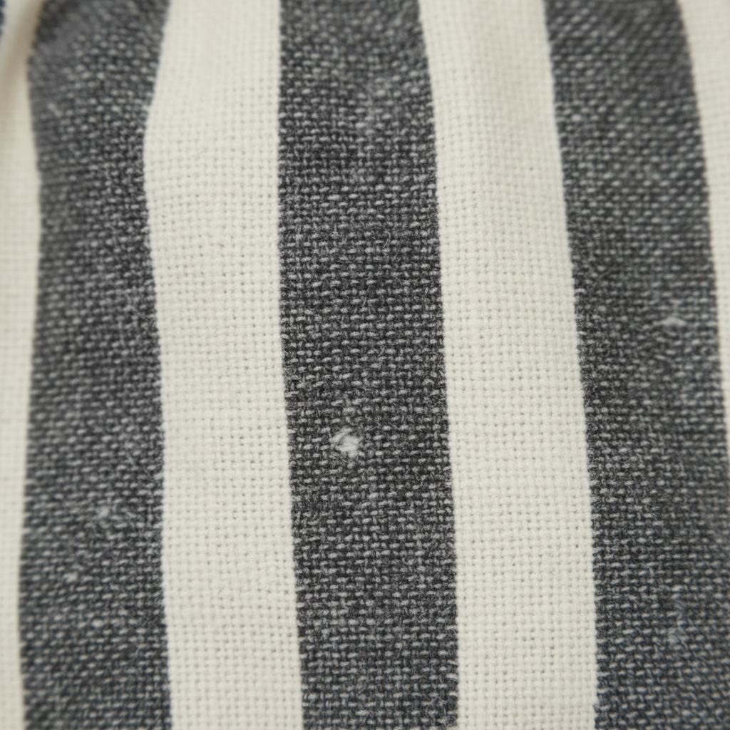 Black And Ivory Stripes Waves Shorts