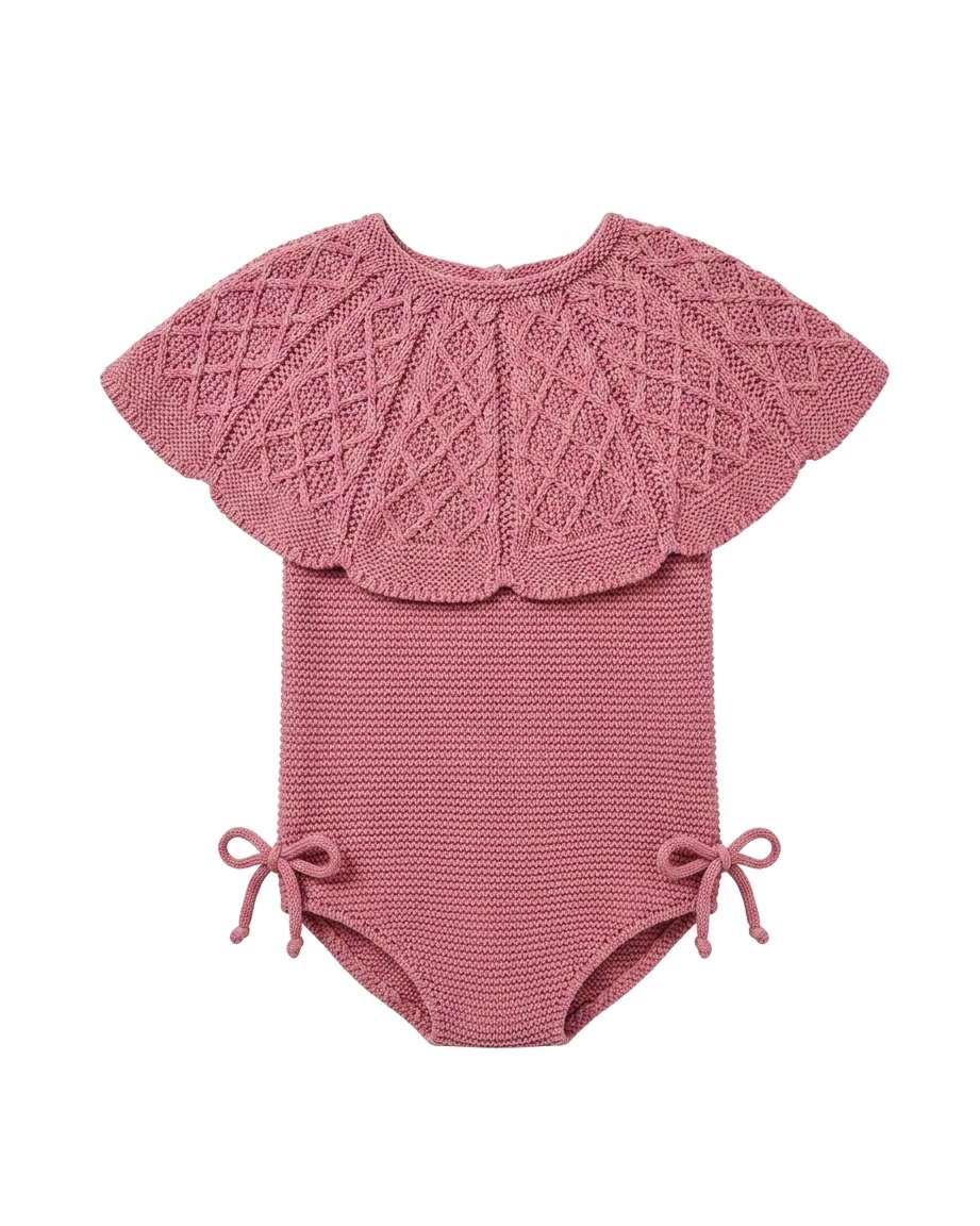 Cherry Bib Collar Romper