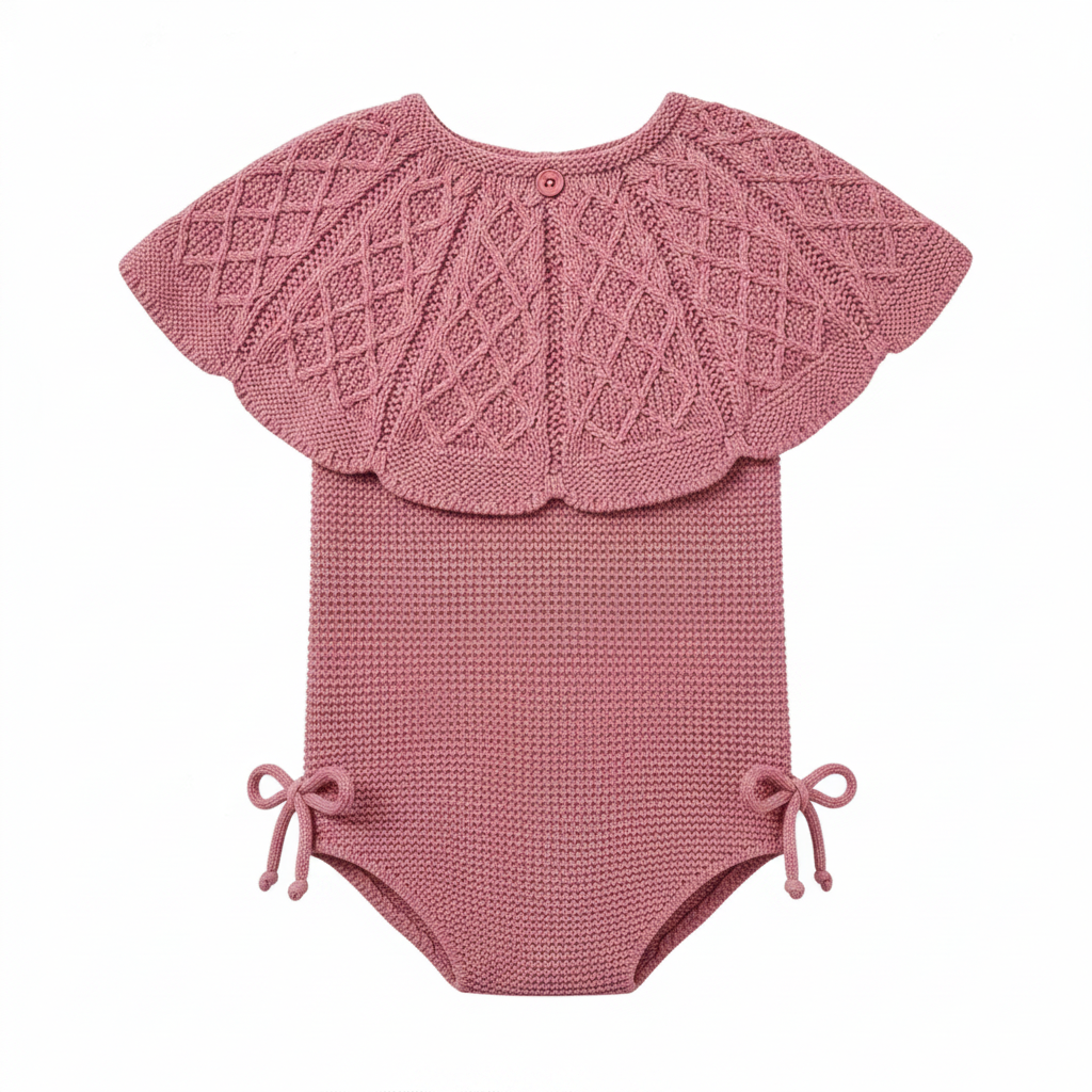 Cherry Bib Collar Romper