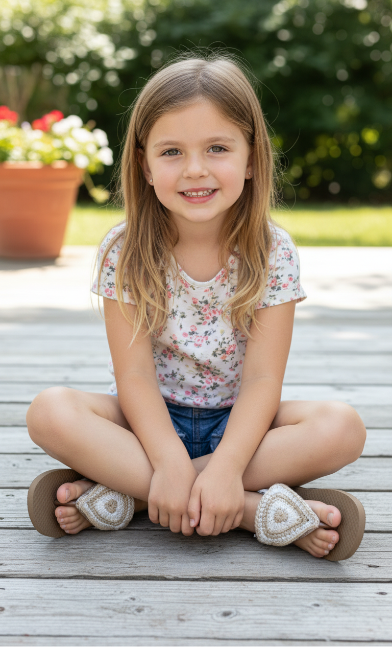 TAN TRIANGLE CROCHET