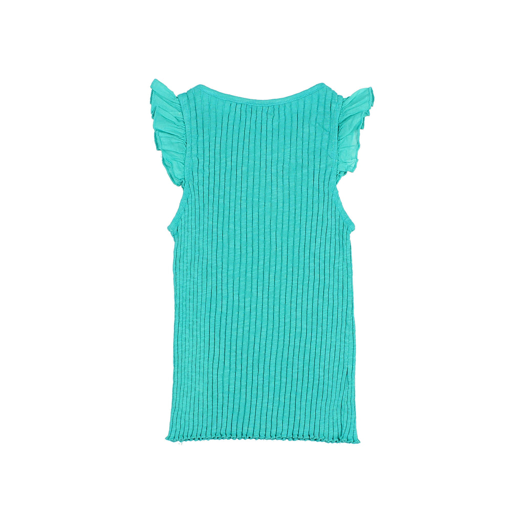 RIB Ruffle T-shirt
