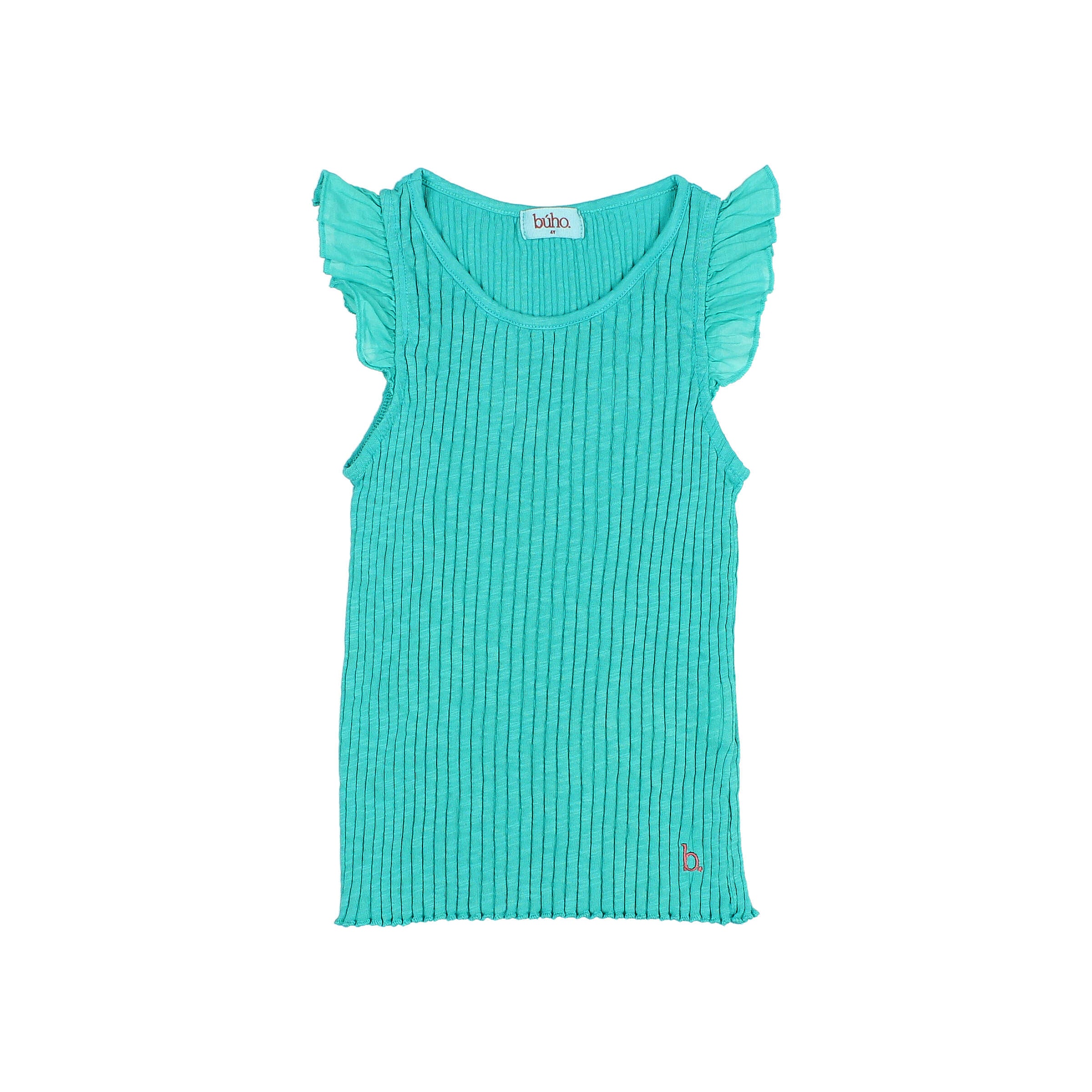 RIB Ruffle T-shirt