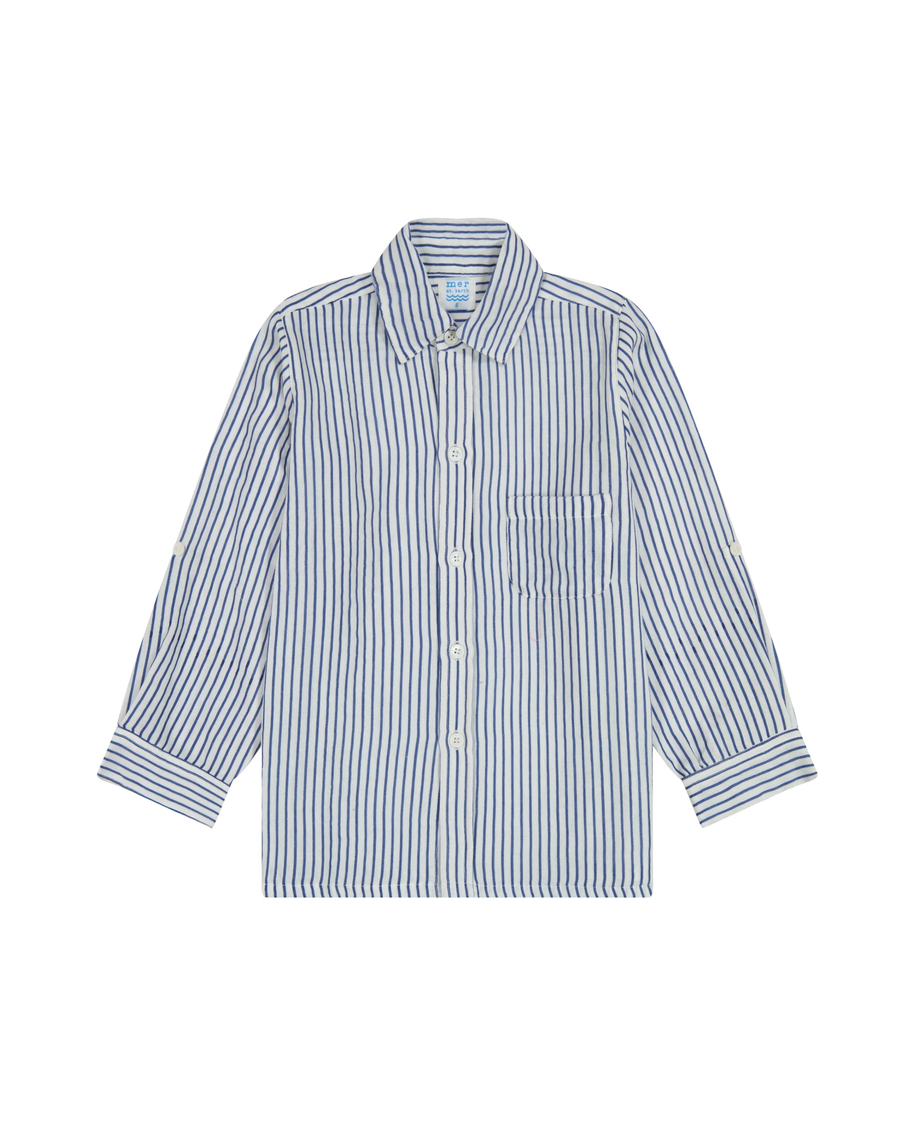 قميص ريمي للأولاد بأزرار أمامية