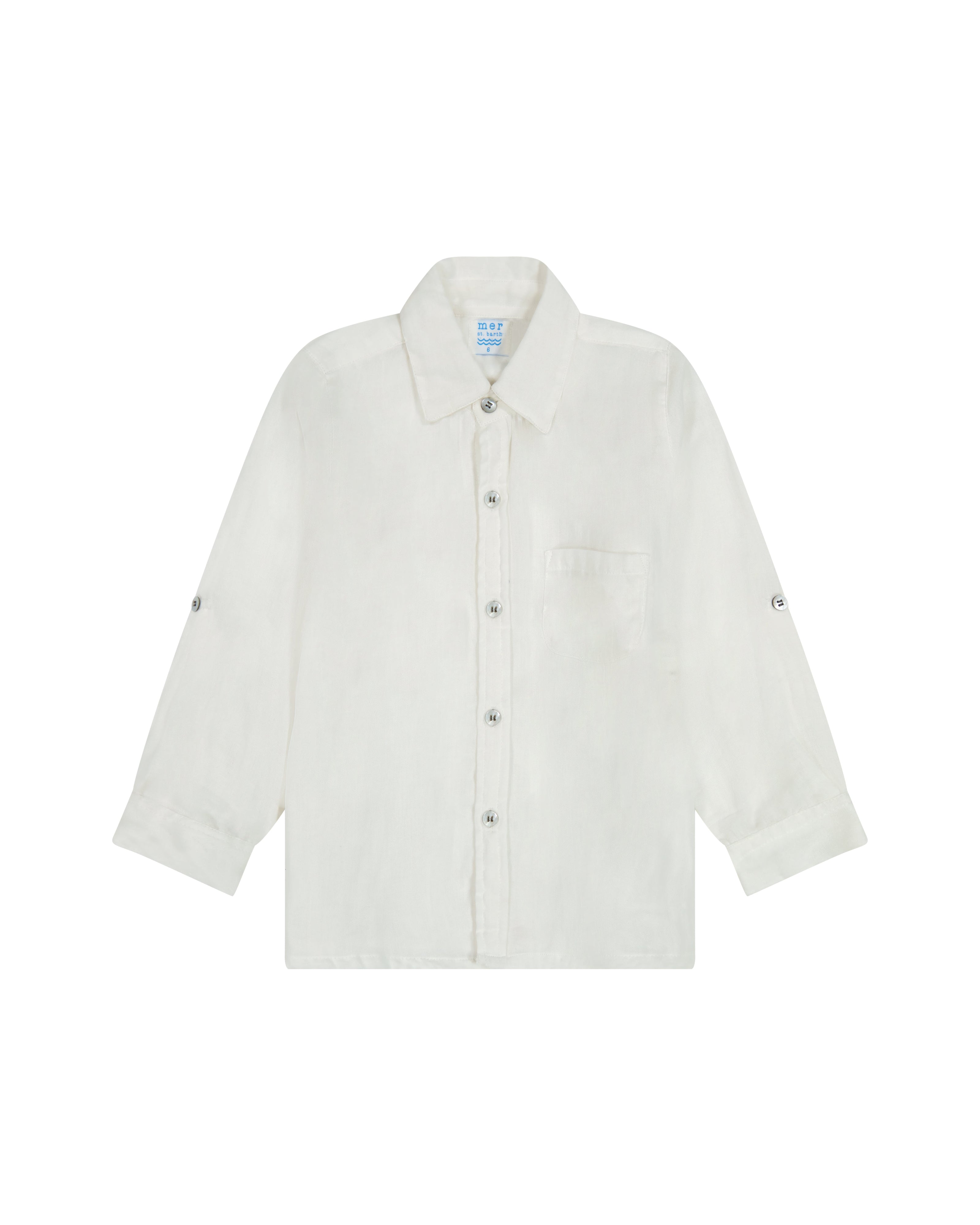 قميص ريمي للأولاد بأزرار أمامية