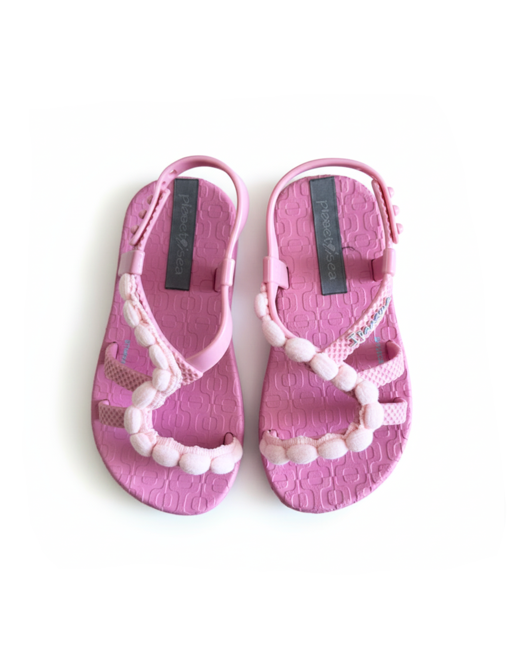 PINK DOUBLE POM POM DETAIL