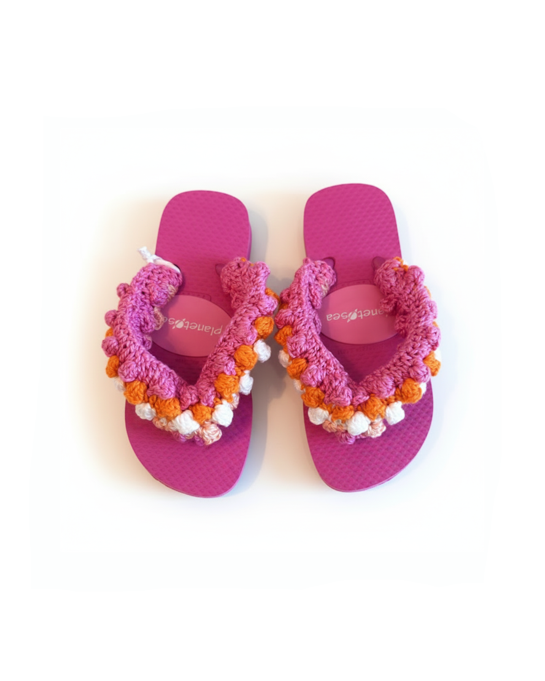 PINK / MULTI POPCORN CROCHET