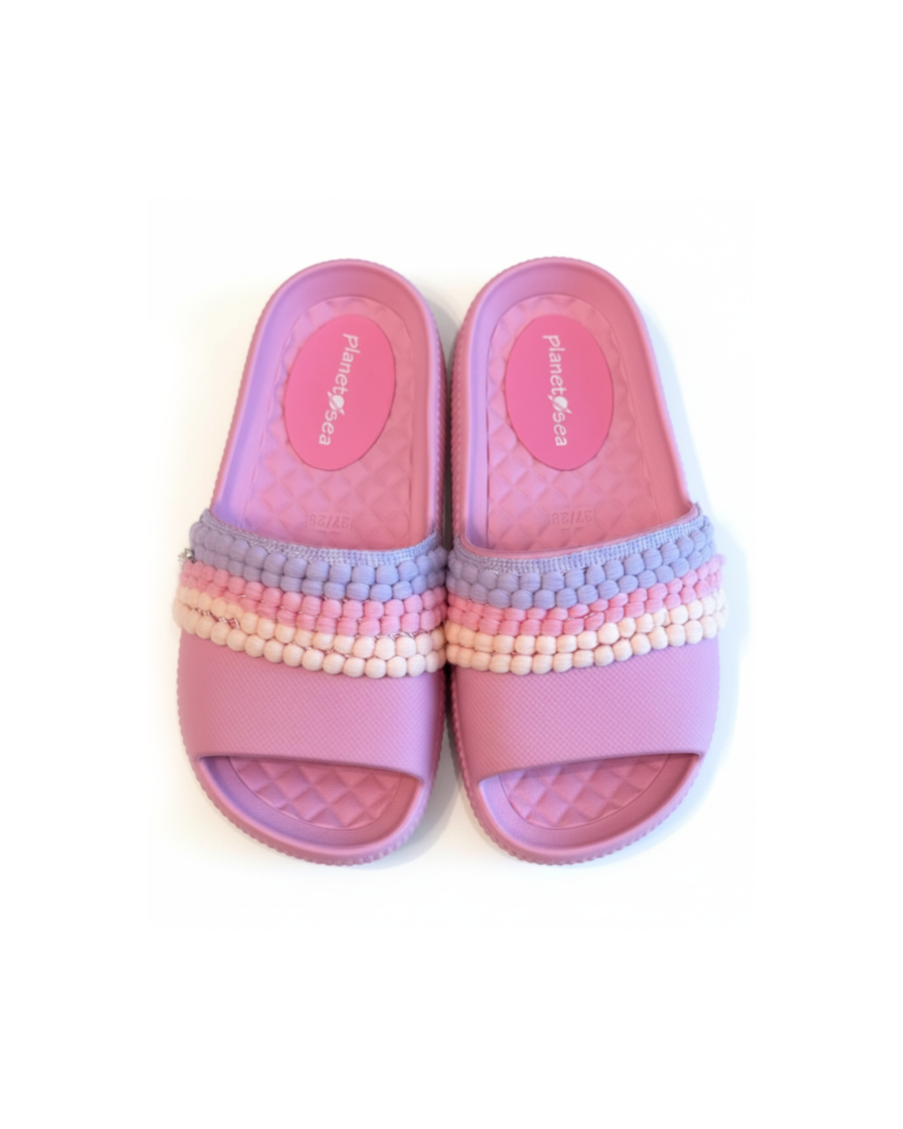 Pink Multi Pom Pom