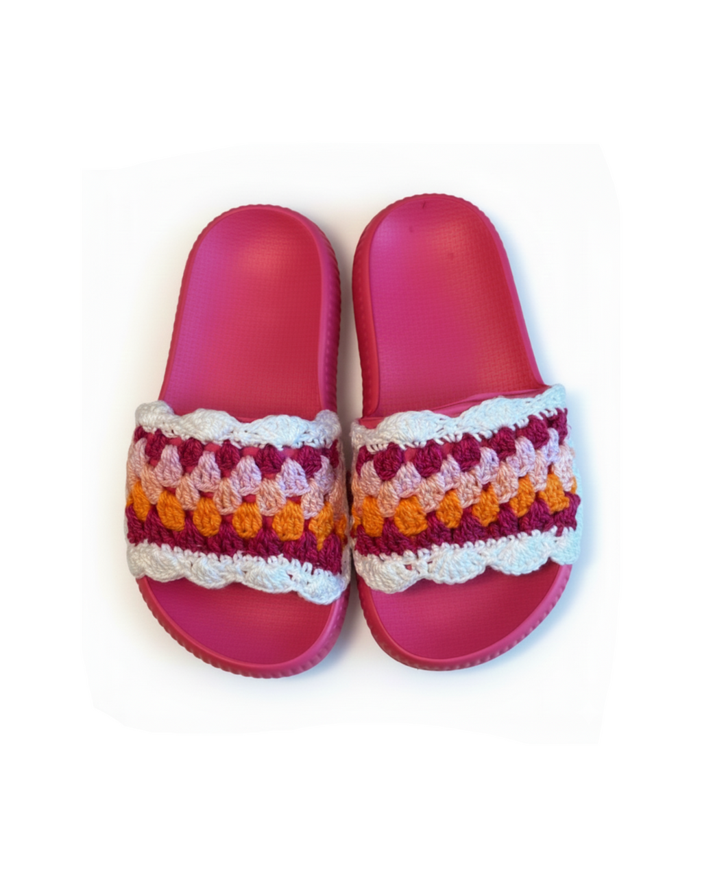 Pink Multi Crochet Detail