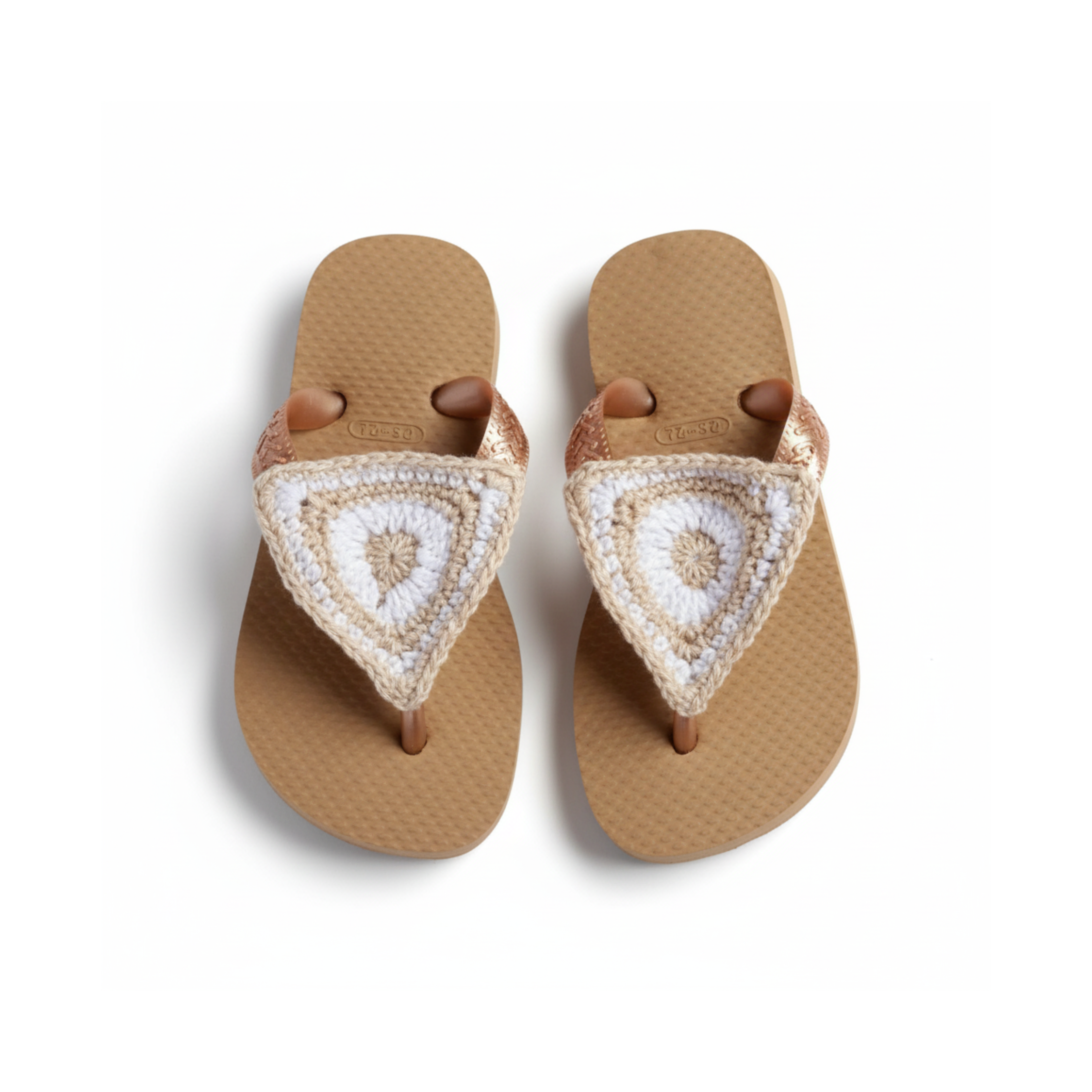 TAN TRIANGLE CROCHET