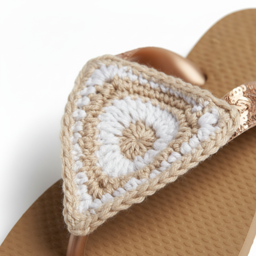 TAN TRIANGLE CROCHET