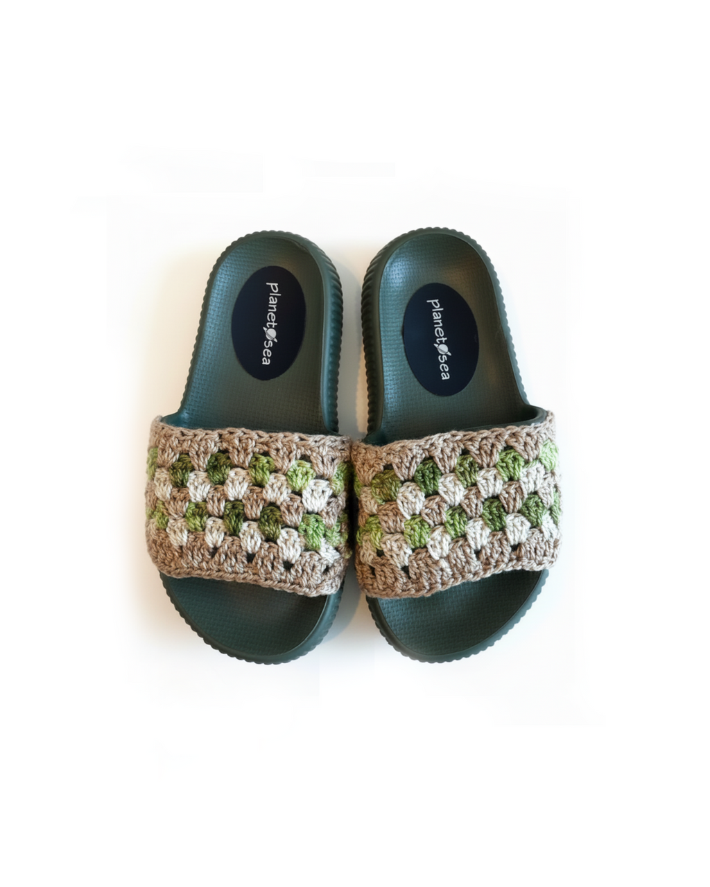 Olive Multi Crochet Detail