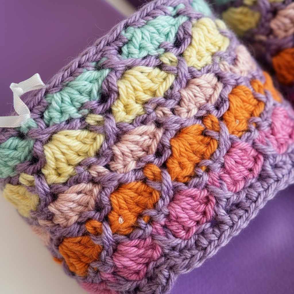 PURPLE MULTI CROCHET