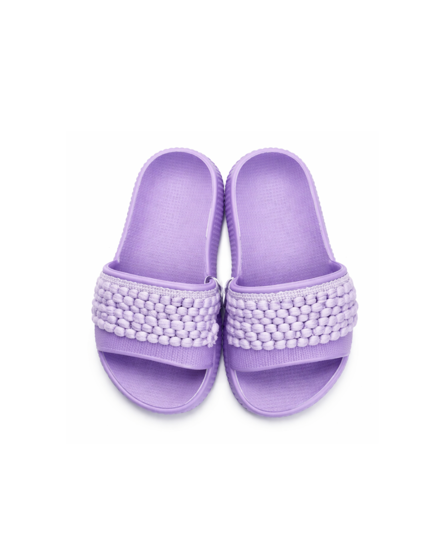 Purple Pom Pom Detail
